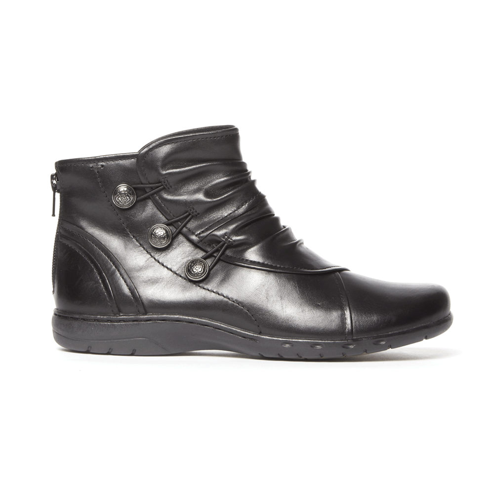 Rockport Boots For Womens Black - Cobb Hill Penfield - ZD9085467